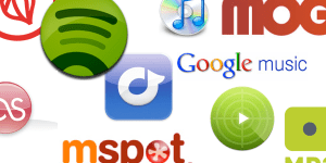 streaming music icons