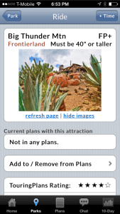 Touring Plans Big Thunder