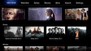 Hbo now interface